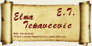 Elma Tepavčević vizit kartica